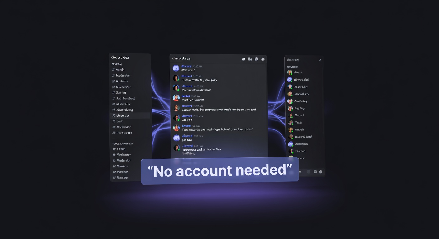 Discord Server Preview: Browse Any Server's Channels and Messages Without Joining — Preview any Discord server — channels, messages, member list — without joining. See what a server is about before you commit.