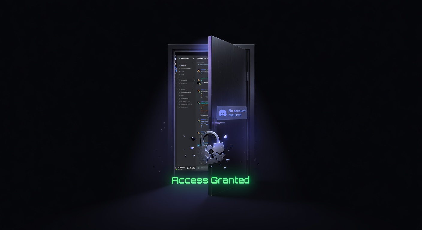 How to View a Discord Server Without Joining — Browse a Discord server's channels, messages, and members without joining. discord.dog lets you preview any server in read-only mode.